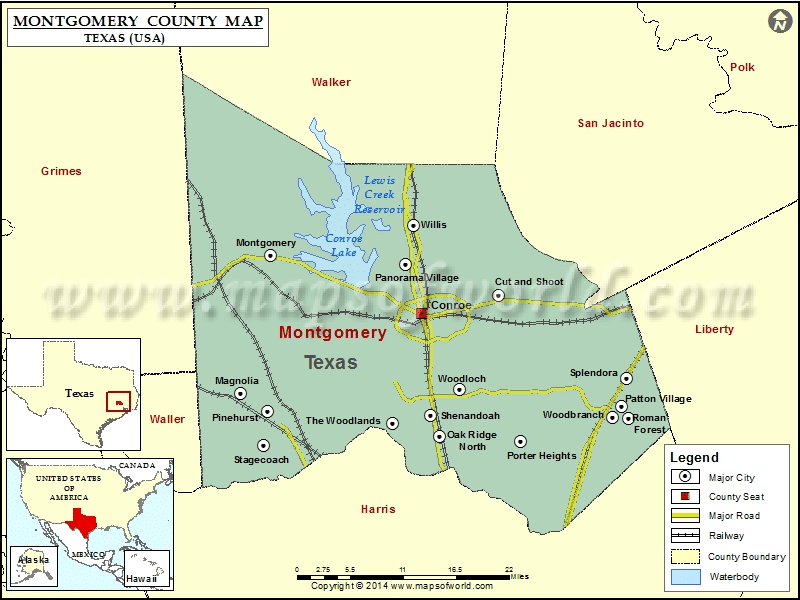 Map of Montgomery County